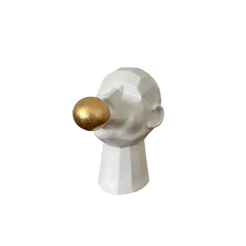 Humano Chicle Blanco Hoja Oro