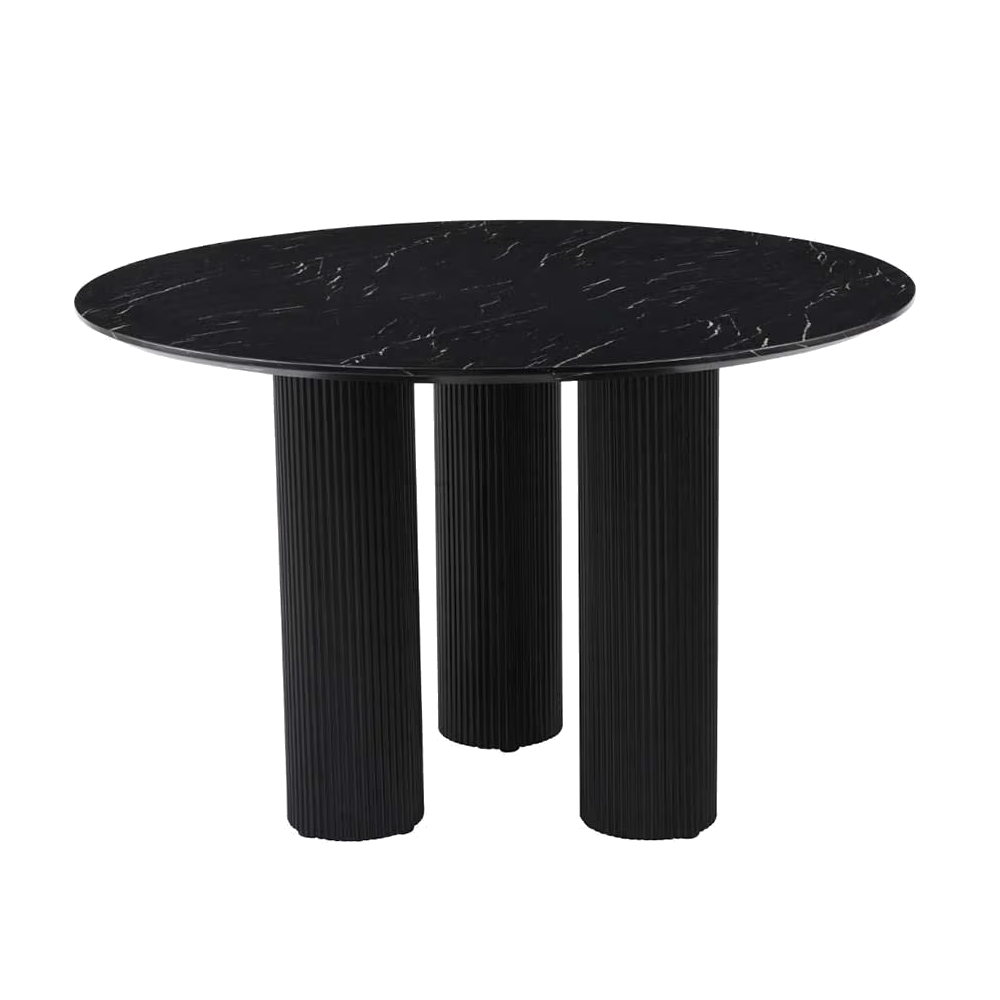 MESA DE COMEDOR MAGNA STONE NEGRA