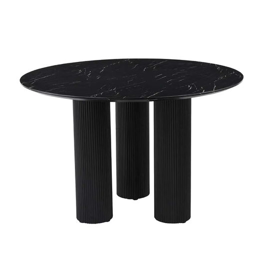 MESA DE COMEDOR MAGNA STONE NEGRA